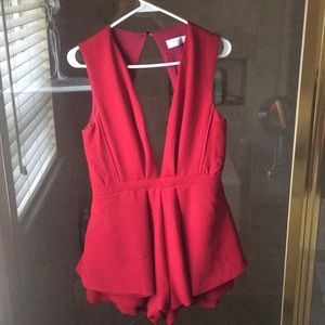 Red romper